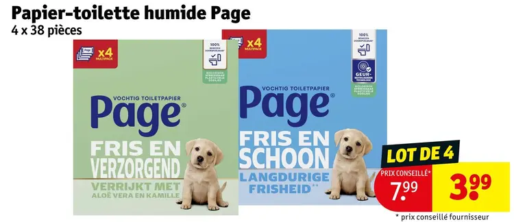 Offre: Papier-toilette humide