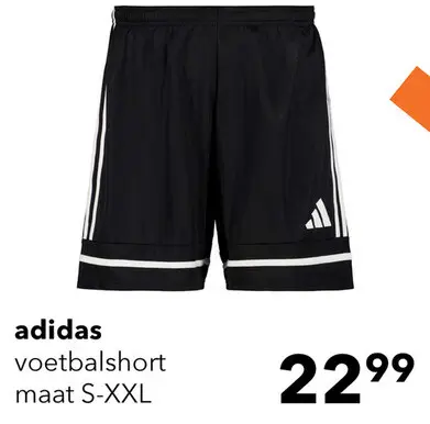Aanbieding: Adidas Squa25 heren sportshort zwart wit