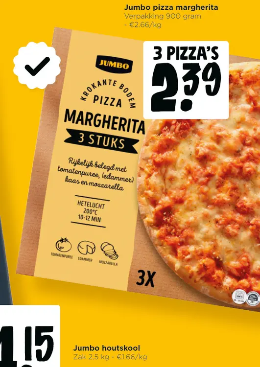 Promotie: Jumbo pizza margherita