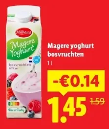 Aanbieding: Magere yoghurt bosvruchten