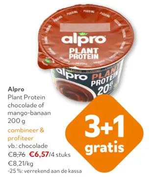 Aanbieding: Plant Protein chocolade of mango-banaan
