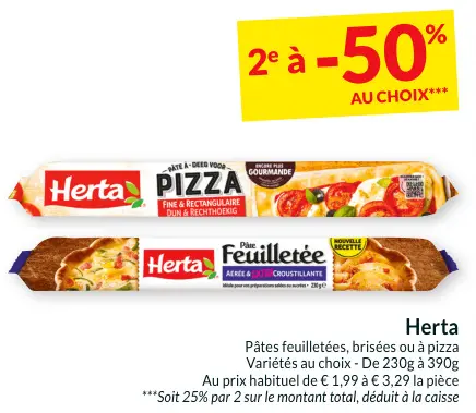 Offre: Pâtes feuilletées, brisées ou à pizza