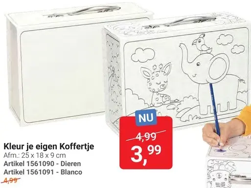 Aanbieding: Kleur je eigen Koffertje