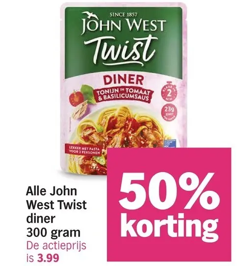 Aanbieding: John West Twist diner