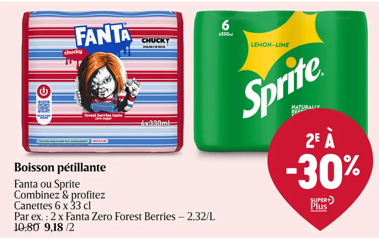 Offre: Boisson pétillante