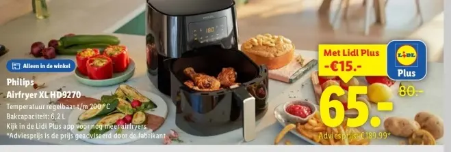 Aanbieding: Airfryer XL HD9270