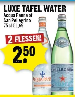 Aanbieding: Luxe tafel water