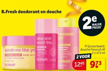Aanbieding: B.Fresh deodorant en douche