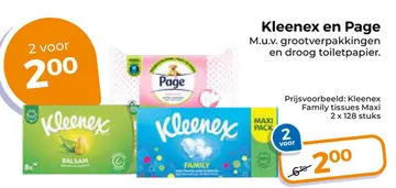 Aanbieding: Kleenex en Page