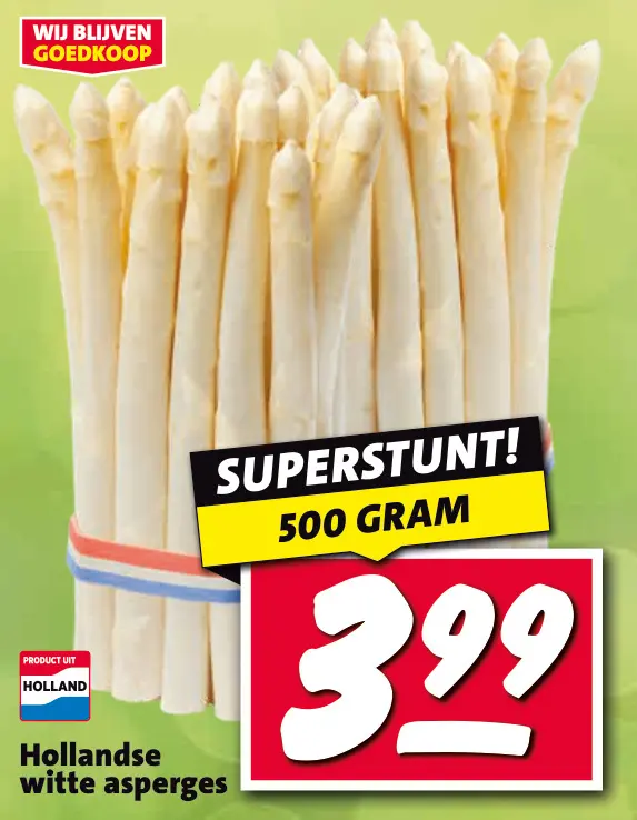 Aanbieding: Hollandse witte asperges