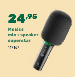 Aanbieding: Musics mic+ speaker superstar