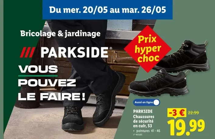 Offre: Chaussures de sécurité