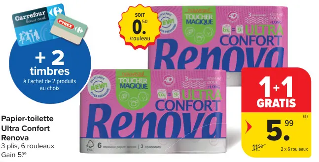 Offre: Papier-toilette Ultra Confort