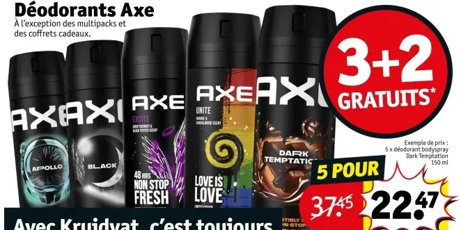 Offre: Déodorants Axe