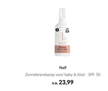 Aanbieding: Zonnebrandspray voor baby & kind - SPF 50