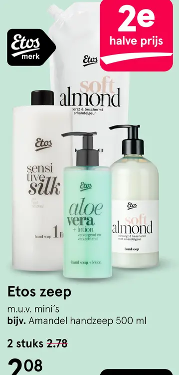 Aanbieding: Etos zeep