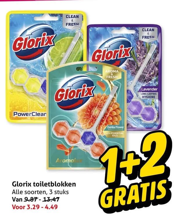 Aanbieding: Glorix toiletblokken