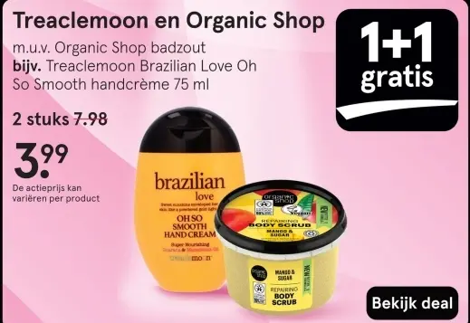 Aanbieding: Treaclemoon Brazilian Love Oh So Smooth handcrème