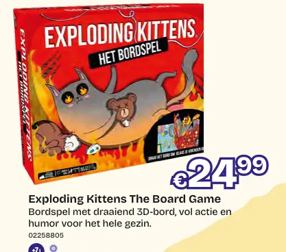 Aanbieding: Exploding Kittens The Board Game