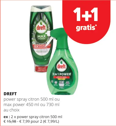 Offre: power spray citron ou max power
