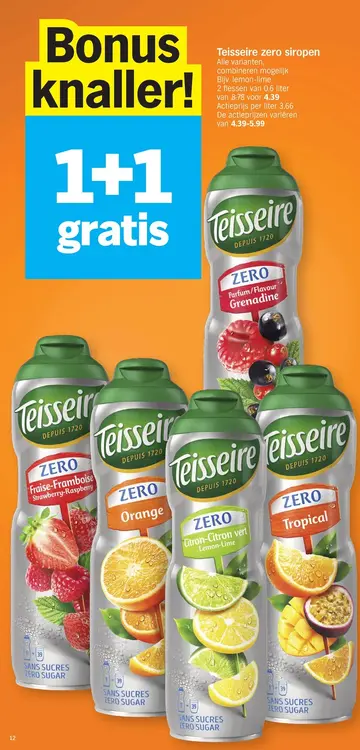 Promotie: Zero siropen