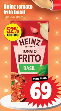 Aanbieding: Heinz tomato frito basil