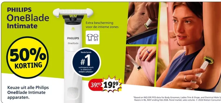 Aanbieding: OneBlade Intimate