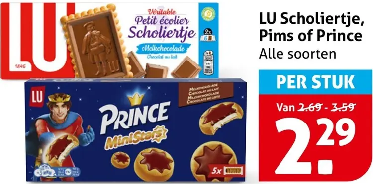 Aanbieding: Scholiertje, Pims of Prince