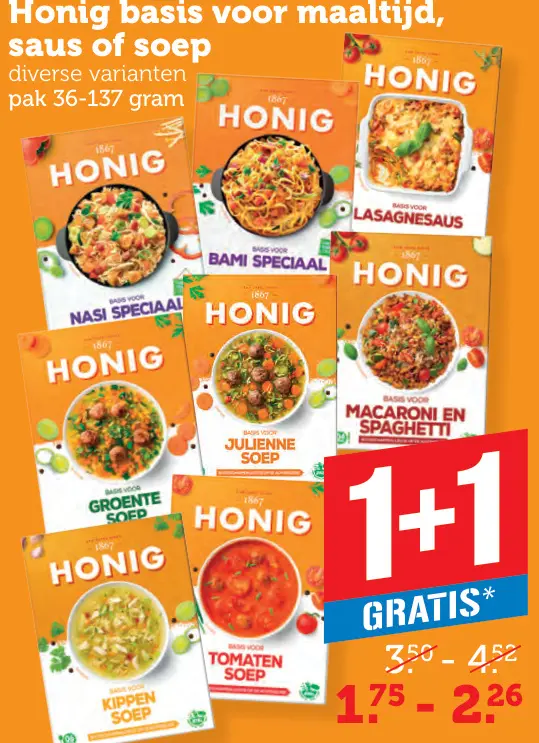 Aanbieding: basis voor maaltijd, saus of soep
