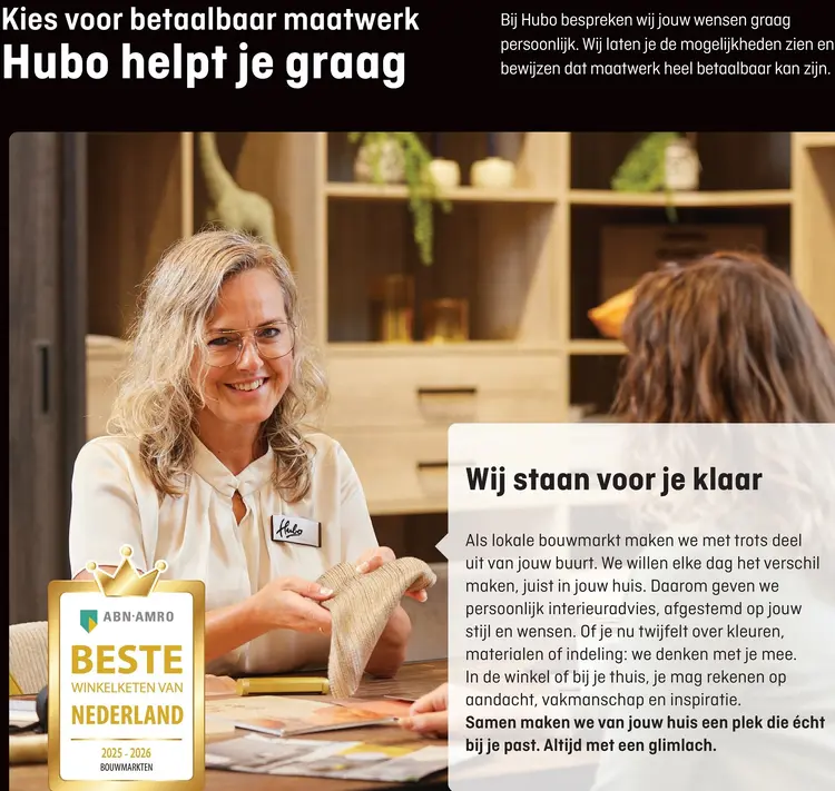 Aanbieding: Hubo Maatwerk