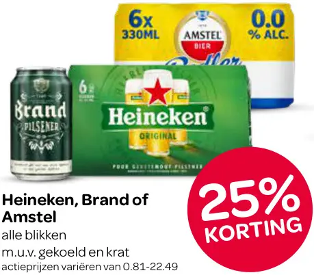 Aanbieding: Blikken bier