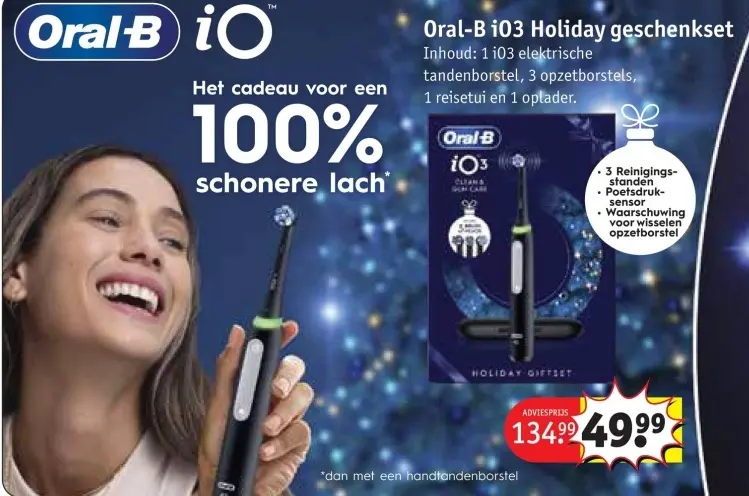 Promotie: Oral-B iO3 Holiday geschenkset