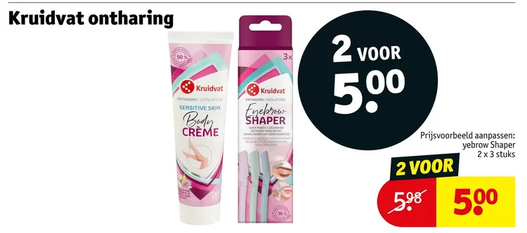 Aanbieding: Ontharing