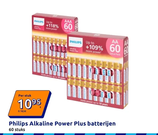 Promotie: Philips Alkaline Power Plus batterijen