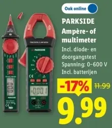 Aanbieding: Ampère- of multimeter