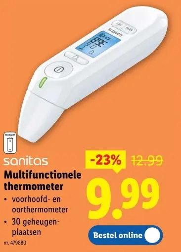 Promotie: Multifunctionele thermometer