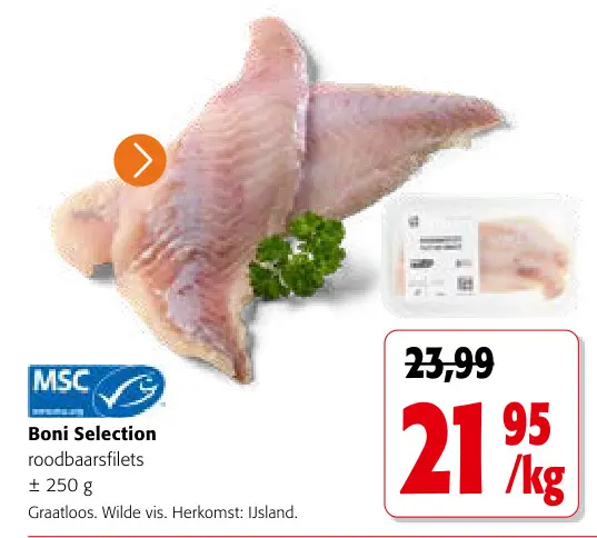 Promotie: roodbaarsfilets