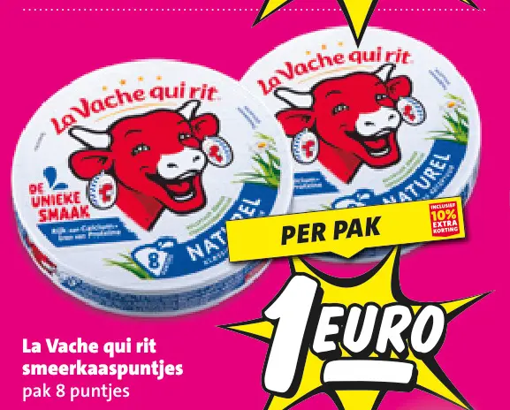 Aanbieding: La Vache qui rit smeerkaaspuntjes