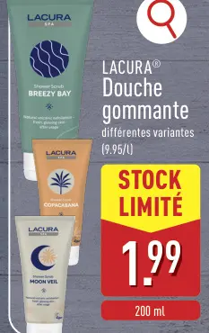 Offre: LACURA® Douche gommante
