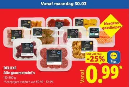Aanbieding: Alle gourmetmini's