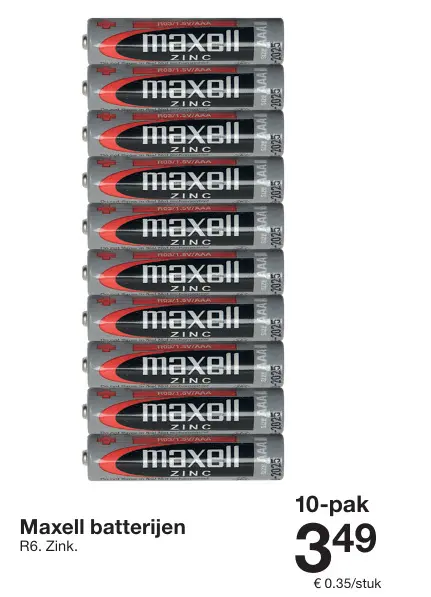 Promotie: Maxell batterijen