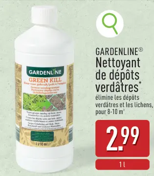 Offre: Nettoyant de dépôts verdâtres