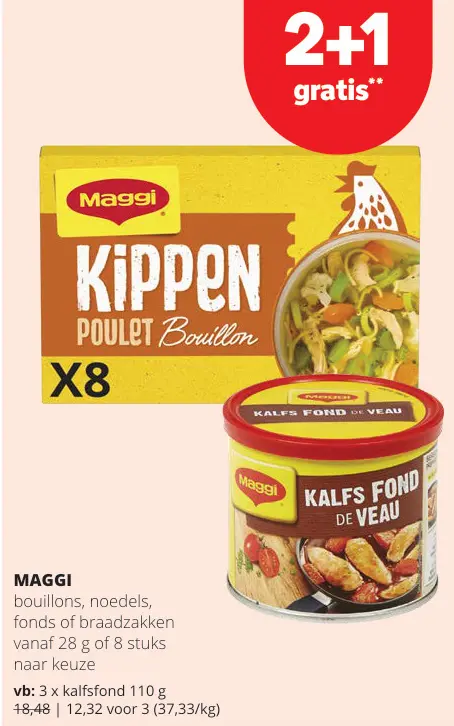 Promotie: Bouillons, noedels, fonds of braadzakken
