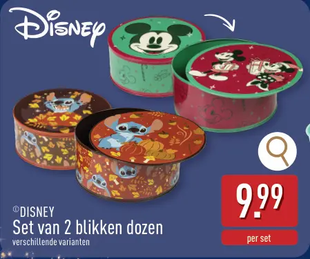 Promotie: Set van 2 blikken dozen