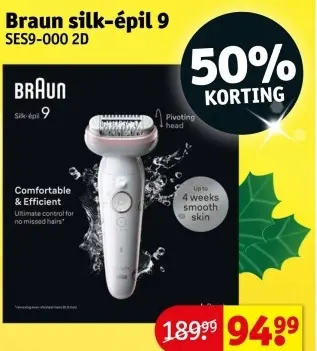 Promotie: Braun silk-épil 9 SES9-000 2D