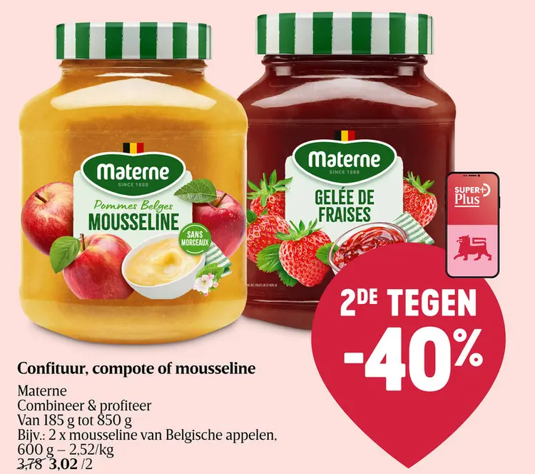 Promotie: Confituur, compote of mousseline
