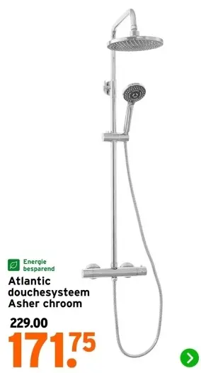 Aanbieding: Douchesysteem Asher chroom