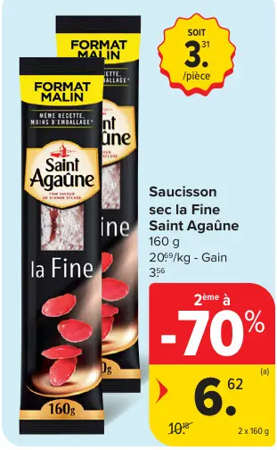 Offre: Saucisson sec la Fine