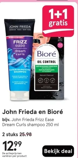 Aanbieding: John Frieda en Bioré