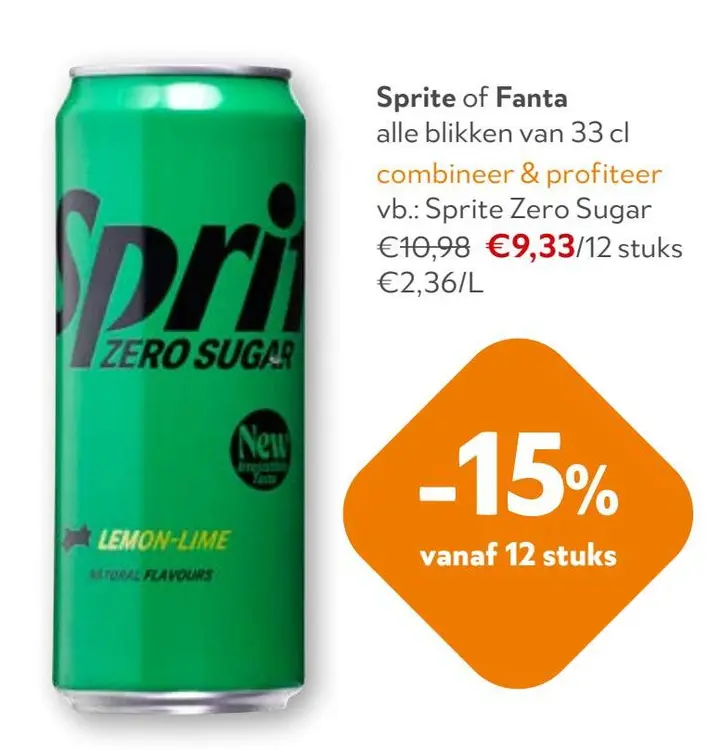 Aanbieding: Sprite Zero Sugar